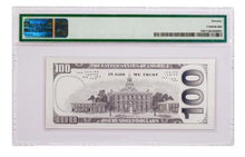 Load image into Gallery viewer, $100 Replica Benjamin Franklin Design PMG 70 5 gram Silver Note .999 | Zion Metals