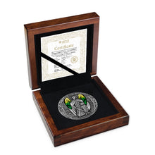 Load image into Gallery viewer, 2022 Republic of Cameroon 2 oz Antique Silver Archangel Raphael | Zion Metals