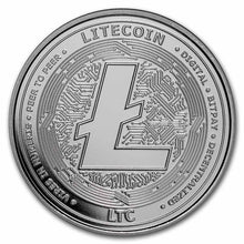 Load image into Gallery viewer, Litecoin 1 oz .999 Commemorative Limited BITPAY Silver Round | Zion Metals