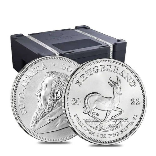 2022 South African Krugerrand 1 oz Silver Monster Box - 500 Coins BU- Zion Metals