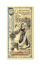 Load image into Gallery viewer, 5 New Hampshire Goldback - Aurum Gold Note (24k) | Zion Metals
