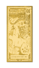 Load image into Gallery viewer, 10 New Hampshire Goldback (5 Pack) - Aurum Gold Note (24k) | Zion Metals