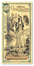Load image into Gallery viewer, 5 Nevada Goldback (5 Pack) - Aurum Gold Note (24k) | Zion Metals