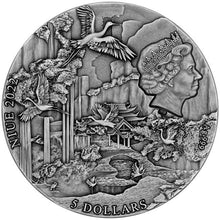 Load image into Gallery viewer, 2022 Niue Zhang Guolao The Immortal Eight 2 oz Antique finish Silver Coin | Zion Metals