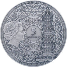 Load image into Gallery viewer, 2020 Niue 2 oz Antique Silver Famous Explorers Zheng He | Zion Metals