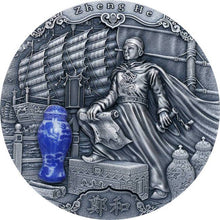 Load image into Gallery viewer, 2020 Niue 2 oz Antique Silver Famous Explorers Zheng He | Zion Metals