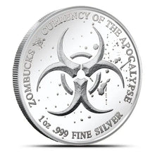Load image into Gallery viewer, Zombucks Walker 1 oz Silver Round | Zion Metals