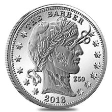 Load image into Gallery viewer, Zombucks The Barber 1 oz Silver Round | Zion Metals