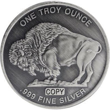Load image into Gallery viewer, 1 oz Buffalo Silver Round - Antique Finish | Zion Metals