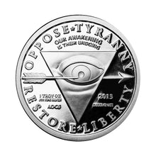 Load image into Gallery viewer, 2013 Ghost Money Proof Paper is Poverty Jefferson Illuminati Eye 1 oz Silver Coin (RARE) | Zion Metals