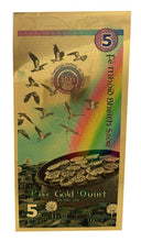 Load image into Gallery viewer, 2021 Ireland Kingdom of Breifne 5 Quint 1/200-oz Aurum 24kt Gold Note | Zion Metals