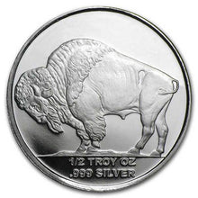 Load image into Gallery viewer, 1/2 oz Buffalo Silver Round Nickel design | Zion Metals