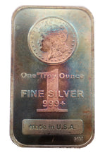 Load image into Gallery viewer, 1 oz Silver Bar - Morgan Design Toned | Zion Metals