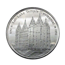 Load image into Gallery viewer, Utah LDS Salt Lake City Temple Centennial 1893-1993 1 oz Silver Coin | Zion Metals
