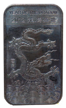 Load image into Gallery viewer, 2012 Year of the Dragon 1 oz Silver Bar Toned | Zion Metals