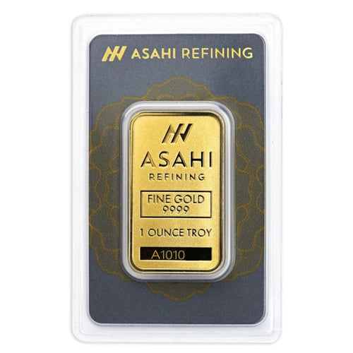 1 oz Asahi Gold Bar (New w/ Assay) - Zion Metals
