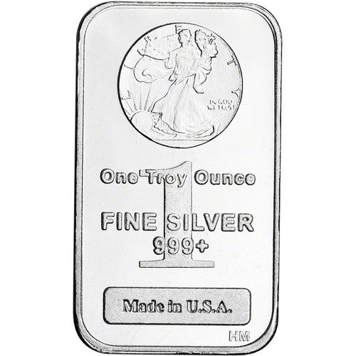 Highland Mint Silver Bar 1 oz - Walking Liberty Design- Zion Metals