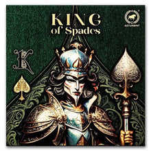 Load image into Gallery viewer, 2 oz Silver Cast Bar Poker Cards: King of Spades (With Box &amp; COA)
