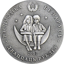 Load image into Gallery viewer, 2007 Belarus Tales of the World - Alice&#39;s Through the Looking Glass Silver Coin - Zion Metals
