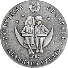 Load image into Gallery viewer, 2007 Belarus Tales of the World - Alice&#39;s Adventures in Wonderland Silver Coin - Zion Metals
