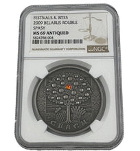 Load image into Gallery viewer, 2009 Belarus Spasy Festivals and Rites NGC MS69 Silver Coin - Zion Metals
