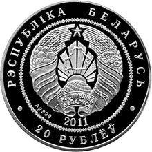 Load image into Gallery viewer, 2011 Belarus Four Hedgehogs Silver Coin - Zion Metals
