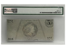 Load image into Gallery viewer, 2018 Niue 1 Dollar Captain Kirk 5 gram Silver Note PMG 70
