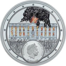 Load image into Gallery viewer, 2020 Cook Islands 2oz WHITE HOUSE NGC PF70 By Miles Standish $10 Silver Coin | Zion Metals
