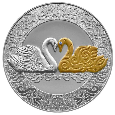 2021 Kazakhstan 1 oz Silver Swan Aqqu Coin - Zion Metals