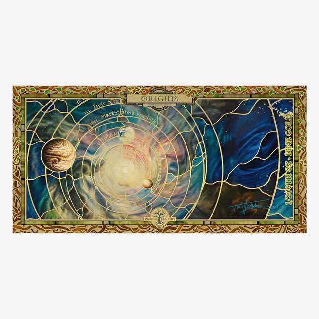 2022 Cook Islands ORIGINS Threads of Light 24k Gold Note