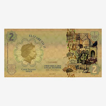 Load image into Gallery viewer, 2022 Cook Islands RESTITUTION Threads of Light 24k Gold Note
