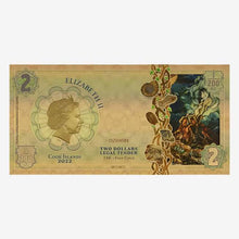 Load image into Gallery viewer, 2022 Cook Islands SOUL Threads of Light 24k Gold Note
