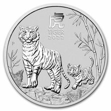 Load image into Gallery viewer, 2022 Australia 1/2 oz Silver Lunar Tiger BU (Series III)- Zion Metals
