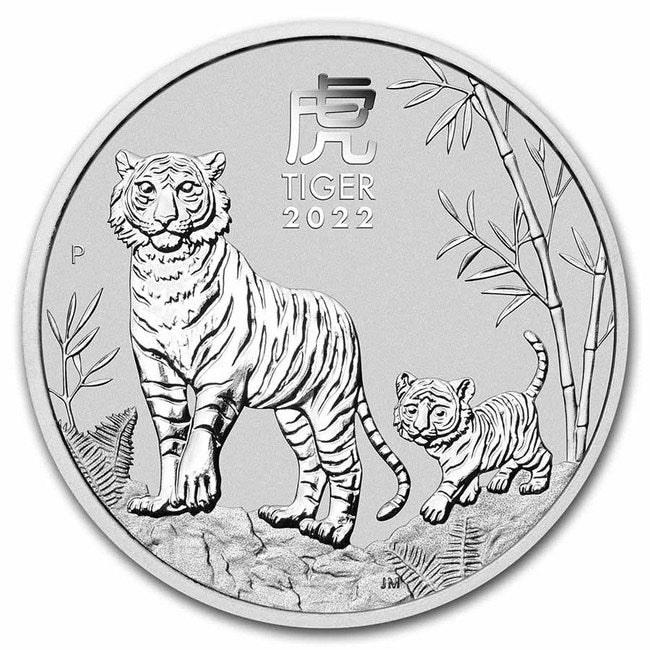 2022 Australia 1/2 oz Silver Lunar Tiger BU (Series III)- Zion Metals