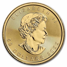 Load image into Gallery viewer, 2022 Canada 1 oz Gold Maple Leaf BU - Zion Metals
