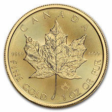 Load image into Gallery viewer, 2022 Canada 1 oz Gold Maple Leaf BU - Zion Metals
