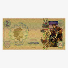 Load image into Gallery viewer, 2022 Cook Islands EXPLORATION Threads of Light 24k Gold Note
