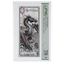 Load image into Gallery viewer, 2022 Silverback - Silver Dragons Red Edition Graded PMG 70 .999 Silver Aurum Note - Zion Metals
