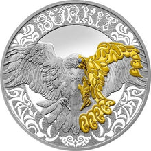 Load image into Gallery viewer, 2022 Kazakhstan 1 oz Silver Golden Eagle Burkit Coin - Zion Metals
