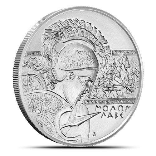 2022 Niue Molon Labe 1 oz Silver Coin Type II, BU - Zion Metals