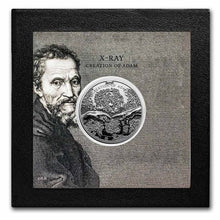 Load image into Gallery viewer, 2023 Cook Islands 1 oz Antique Silver X-Ray: Creation of Adam - Zion Metals
