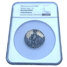 Load image into Gallery viewer, 2023 Cameroon 2 oz Antique Guardian Angel NGC MS70
