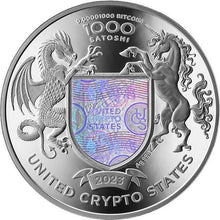 Load image into Gallery viewer, 2023 Liberty Eagle United Crypto States 1 oz Proof Silver Coin- Zion Metals
