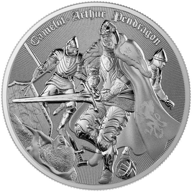 2023 1 oz Niue Camelot Arthur Pendragon Blister Pack Silver Coin | Zion Metals