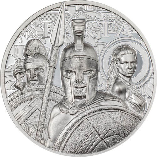 2023 Cook Islands Sparta 1 oz Proof Silver Coin - Zion Metals