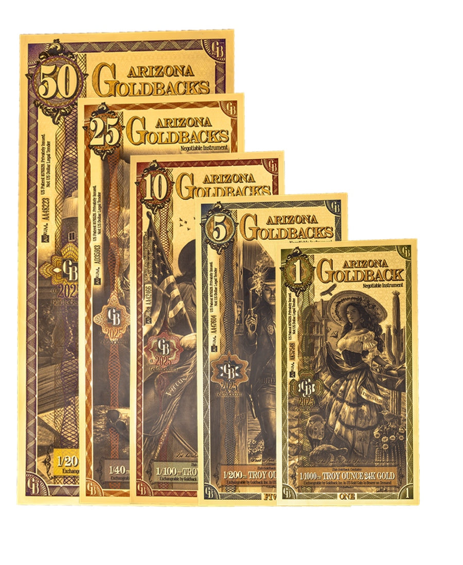 Arizona Goldback (Bundle Pack) - Aurum Gold Note (24k)