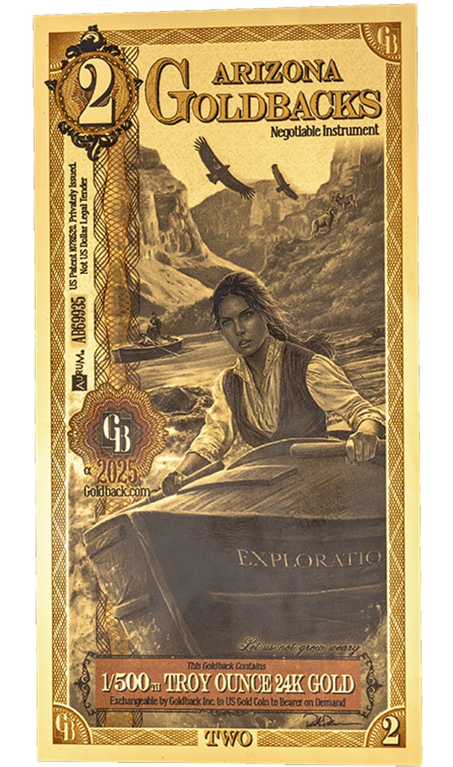 2 Arizona Goldback (10 Pack) - Aurum Gold Note (24k)