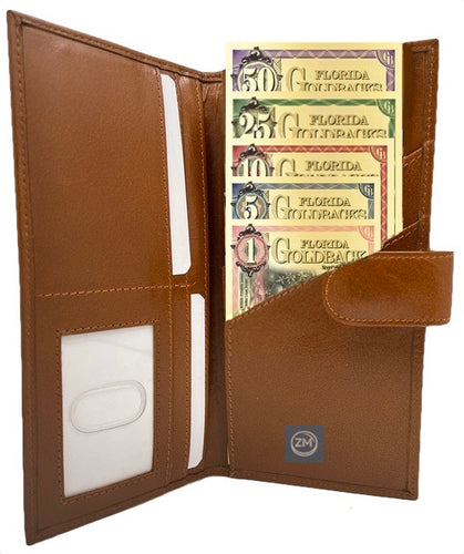 Florida Goldback Brown Wallet (Bundle Pack) - Aurum Gold Note (24k) - Zion Metals