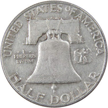 Load image into Gallery viewer, 90% Silver Franklin Half Dollars - $1 Face Value Circulated (2 Coins) - Zion Metals
