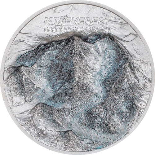2023 Cook Islands 2 oz Silver Mt. Everest First Ascent Coin - Zion Metals